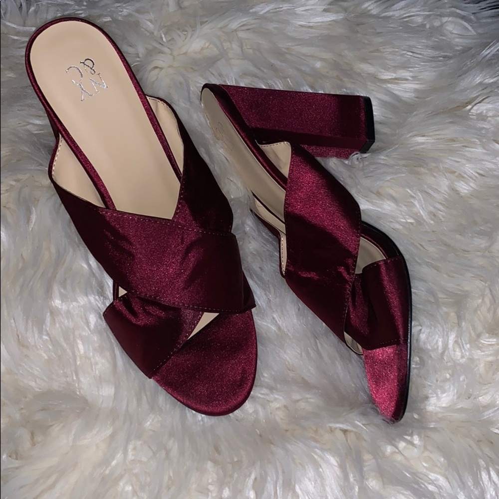 Burgundy Mules